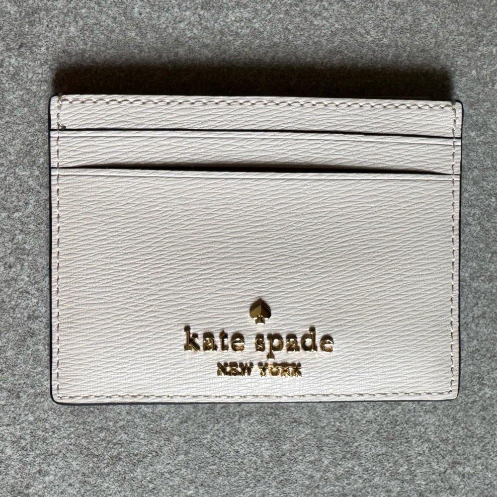 Kate Spade Minnie Mouse Disney Cream Small Slim Card Holder